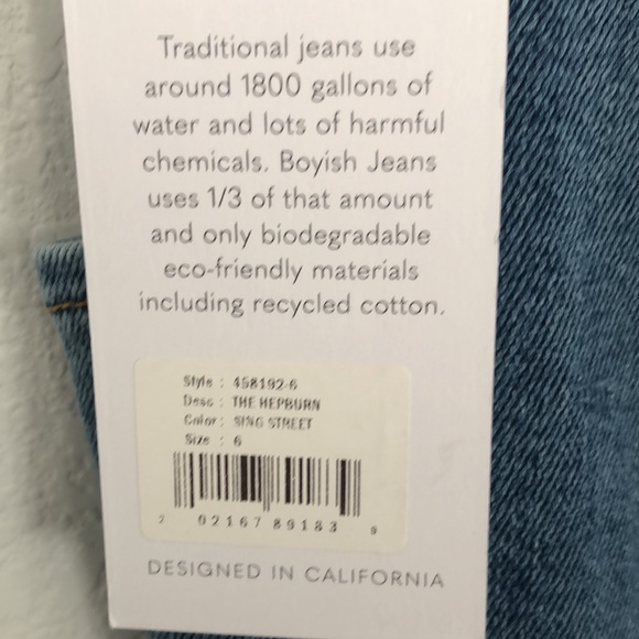 NWT Boyish The Hepburn Medium Wash Zip Front Denim Dress Sz 6 - Picture 4 of 11